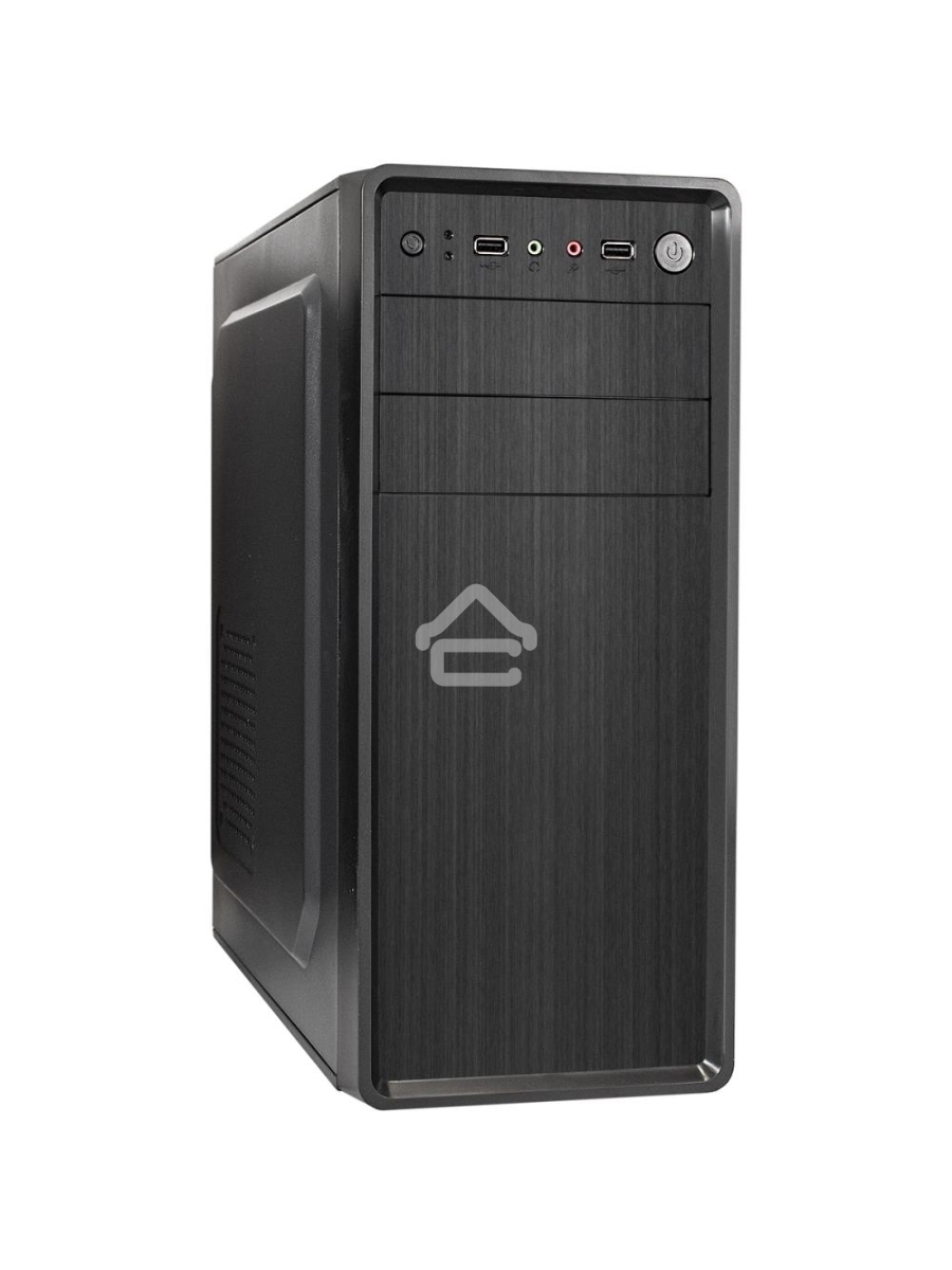 Компьютерный корпус Miditower ExeGate XP-401 Black, ATX, <без БП>, 2*USB, Audio
