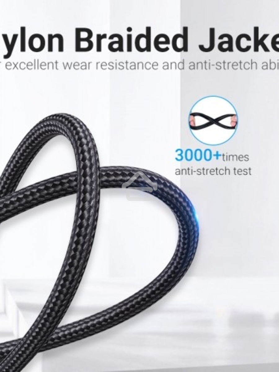 Кабель Vention USB 2.0 CM/AM 5A - 1м. U-образный