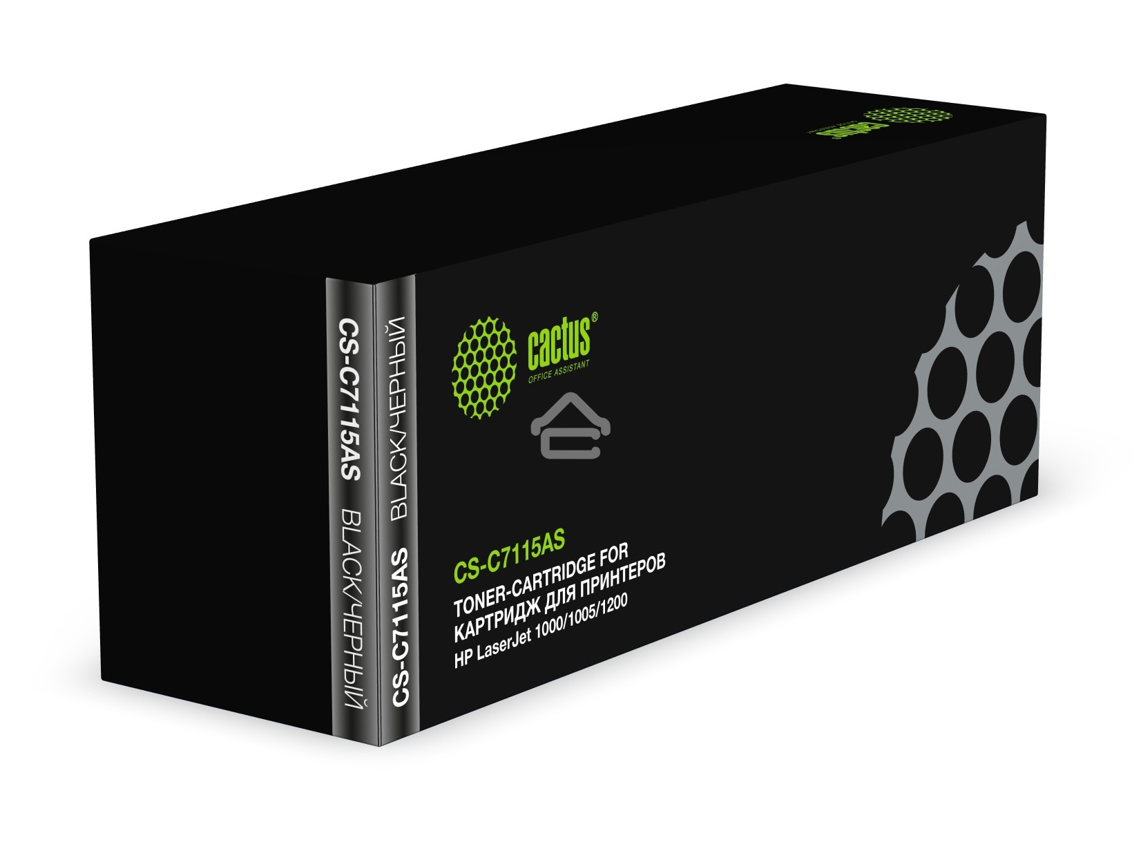 Картридж лазерный Cactus CS-C7115AS черный (2500 стр.) для для принтеров HP LaserJet 1000/1005/1200