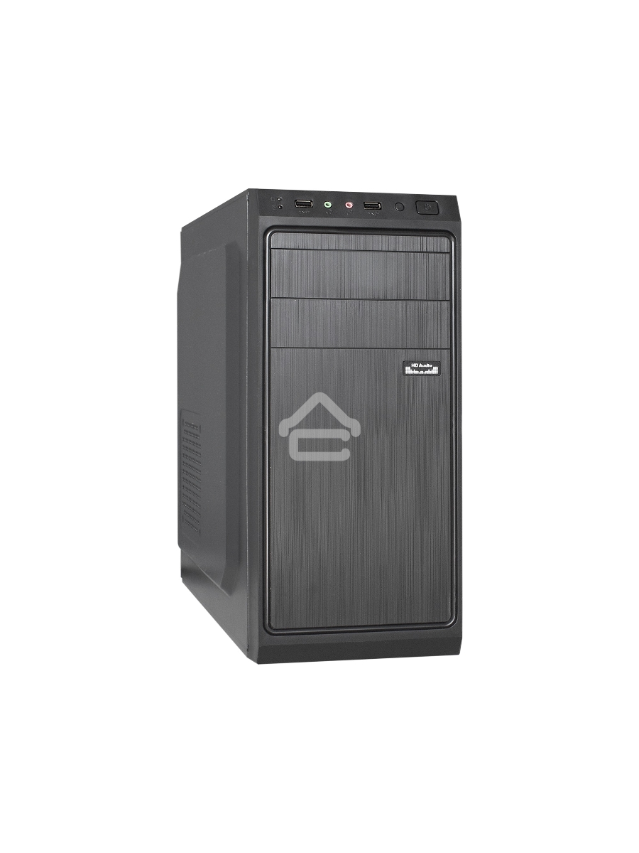 Компьютерный корпус Miditower ExeGate XP-401 Black, ATX, <XP500, Black,120mm>, 2*USB, Audio