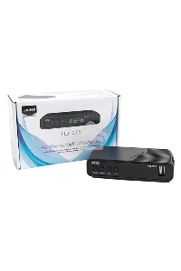 Ресивер эфирный цифровой Эфир DVB-T2 HD HD-215 пластик, дисплей DOLBY DIGITAL,