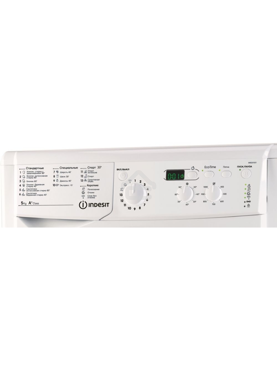 Стиральная машина Indesit IWSD 51051 CIS белый, загрузка фронтальная 5 кг, 1000 об/мин., класс: А
