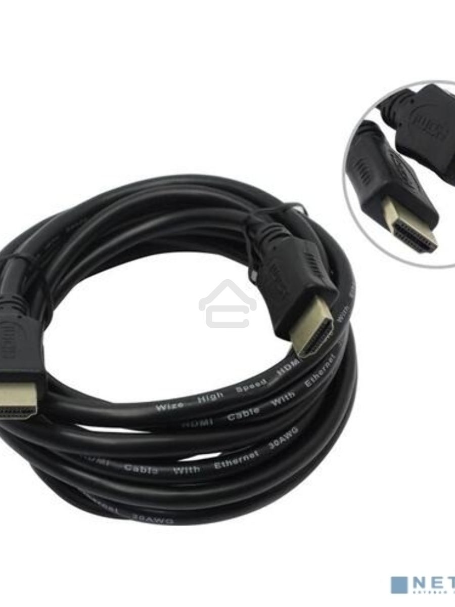 Кабель HDMI C-HM-HM-3M Wize, 3 м, v.2.0, 19M/19M, позол.разъемы, экран, черный, пакет