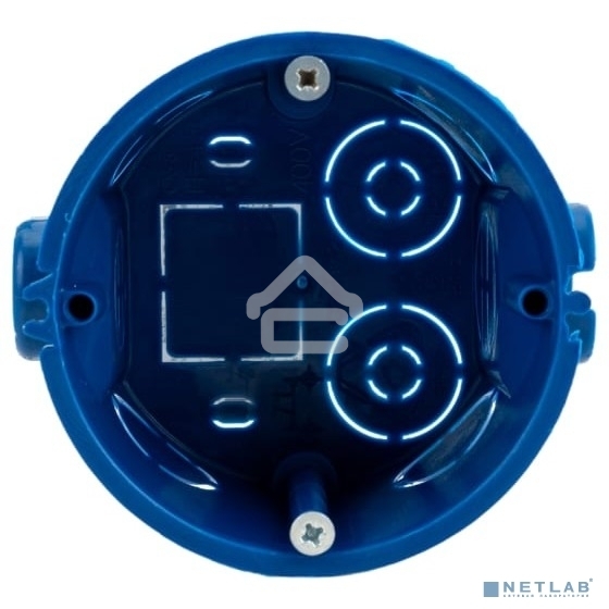 Коробка установочная С3 d68x45 для твердых стен (с саморезами и стык. узлами) IEK UKT10-068-045-000-A-S-UO