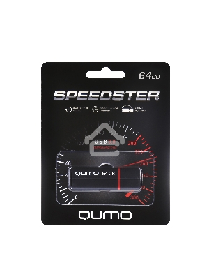Флеш диск USB 3.0 QUMO 64GB Speedster QM64GUD3-SP-black