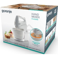 Миксер Gorenje M450WS, 450Вт, 5 скоростей, белый