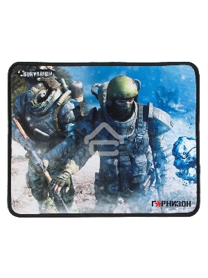 Коврик для мыши Гарнизон GMP-105, игровой, дизайн - игра Survarium, ткань/резина, размеры 200 x 250 x 3 мм