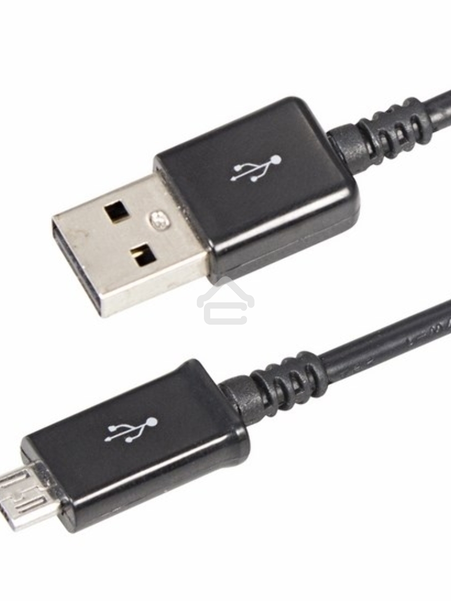 Кабель Rexant (18-4268) USB кабель microUSB длинный штекер 1М черный 