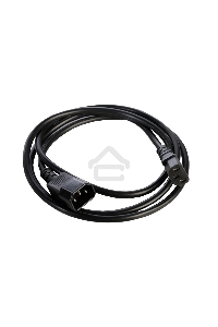 Шнур питания с заземлением IEC 60320 C13/IEC 60320 C14, 10А/250В (3x1,0), длина 3 м. (R-10-Cord-C13-C14-3)