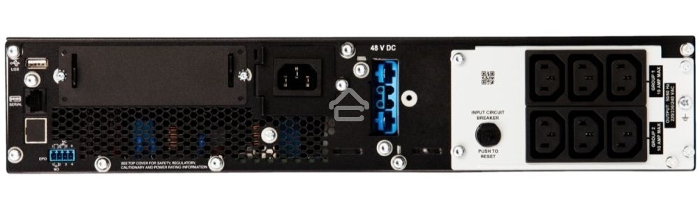 Источник бесперебойного питания APC Smart-UPS SRT, 1000VA/1000W, On-Line, Extended-run, Rack 2U (Tower convertible), черный