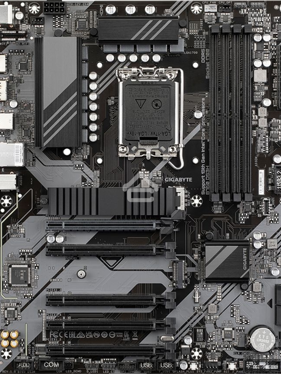 Материнская плата Gigabyte B760 DS3H, LGA 1700, Intel B760, 4xDDR5, 4xSATA, 2xM.2, 1xPCIe 4.0 x16, 4xPCIe 3.0 x1, 1xHDMI, 1xDP, 1x 1Gb LAN, 1xUSB 3.2 Gen 2, 1xUSB 3.2 Gen 2x2, 4xUSB 2.0, 3x3.5 мм, 7.1, ATX