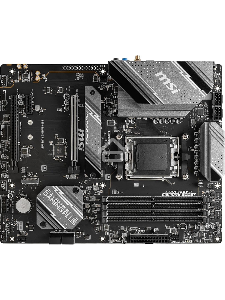 Материнская плата MSI B650 GAMING PLUS WIFI, AM5, AMD B650, 4xDDR5, 4xSATA, 2xM.2, 1xPCI-E 4.0 x16, 1xPCI-E 4.0 x4, 1xDisplayPort, 1xHDMI, 1x 2.5Gb LAN, 4xUSB 3.2 Gen 1, 3xUSB 3.2 Gen 2, 6x3.5 мм, 7.1, Standard-ATX