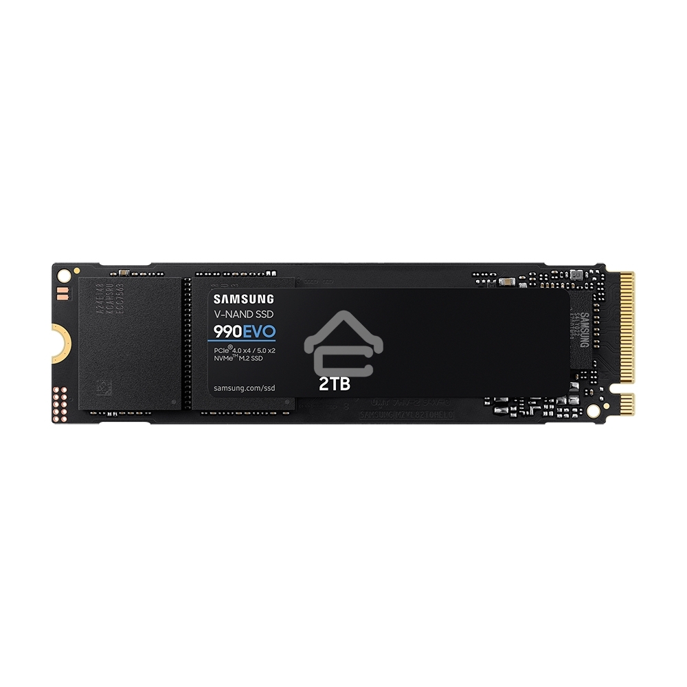 Накопитель SSD Samsung 990 EVO, 2000Gb, PCIe 4.0 x4, M.2 2280, NVMe, R/W 5000/4200