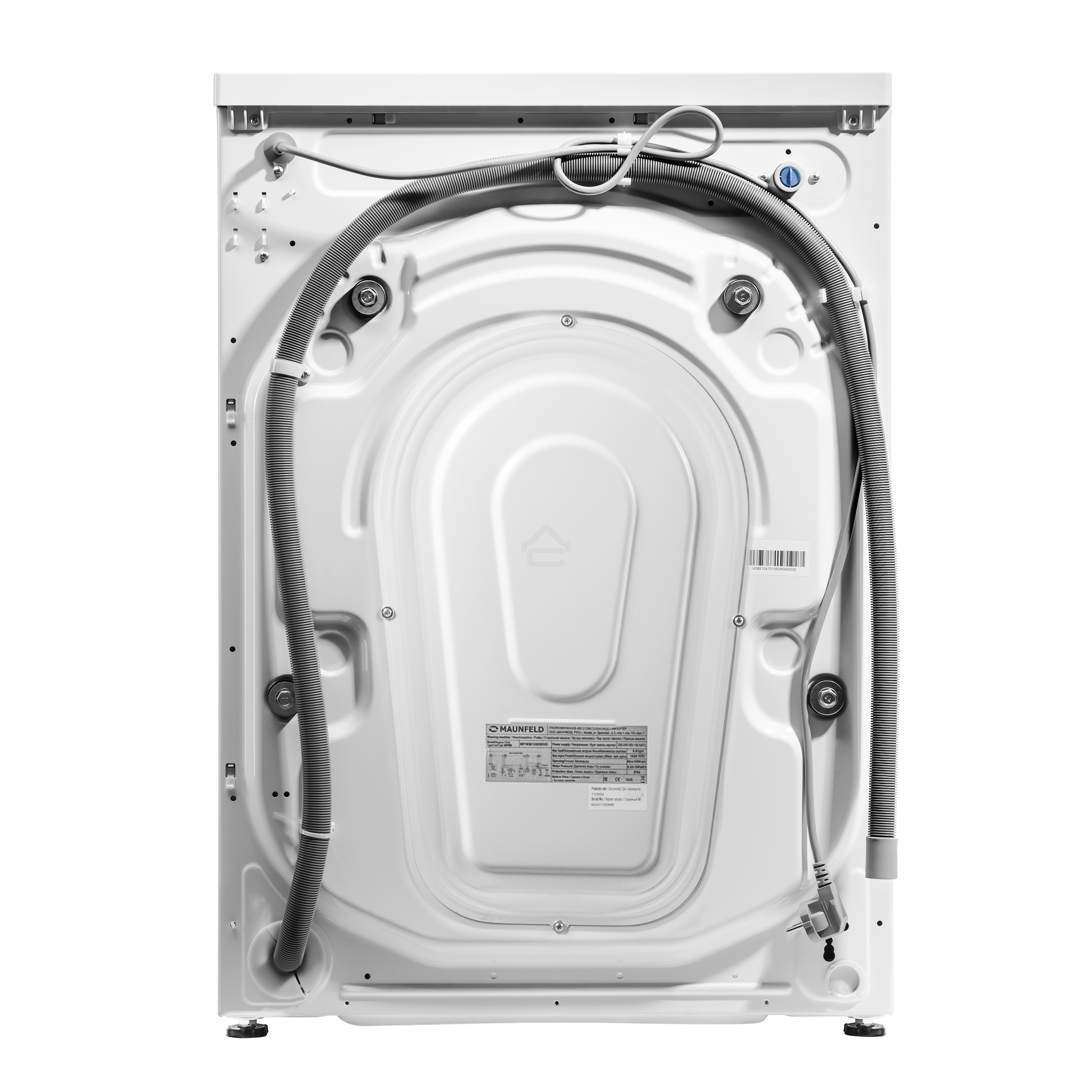 Стиральная машина Maunfeld MFWM106IWHT белый, фронтальная загрузка 6 кг, 1000 об/мин, класс А+++