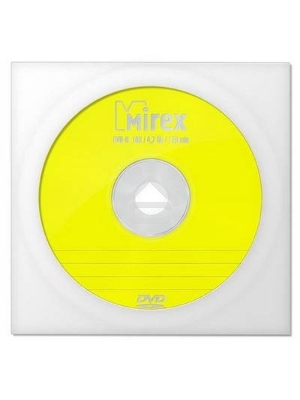 Диск DVD-R Mirex 4.7 Gb, 16x, Бум.конверт (1), (1/150/600)