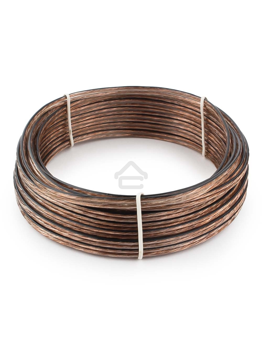 Акустический кабель Cablexpert CC-TC2x1,0-10M, прозрачный,  10 м, бухта