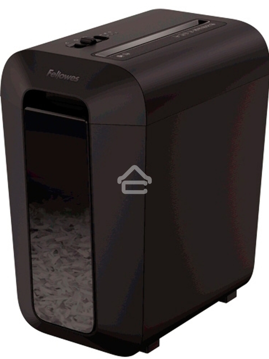 Шредер Fellowes PowerShred LX65 черный (секр.P-4)/перекрестный/10лист./22лтр./скрепки/скобы/пл.карты
