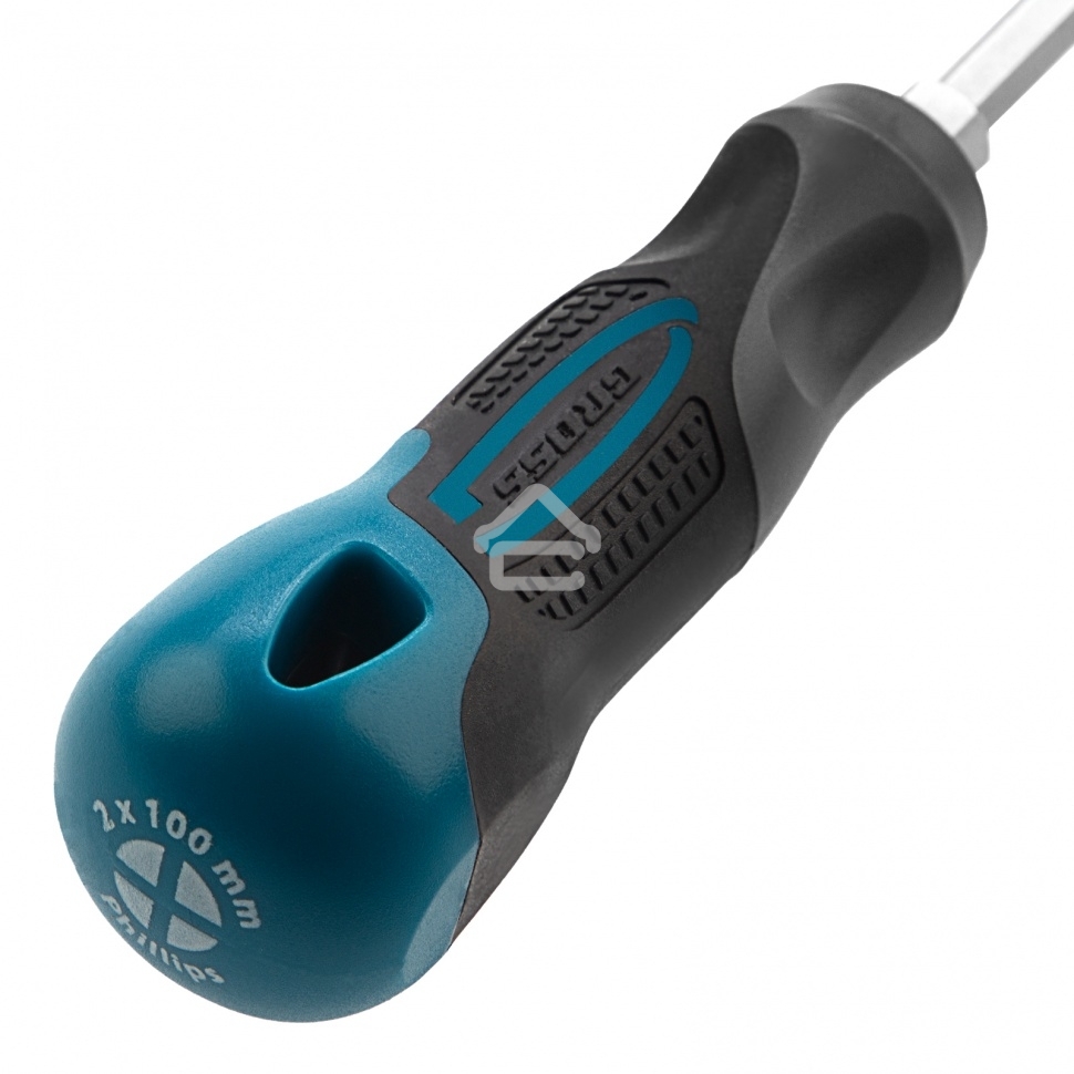 Отвертка Gross PH2 x 100 мм, S2, трехкомпонентная ручка