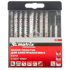 Набор полотен Matrix для электролобзика по дереву, 10 шт, T-SET1007