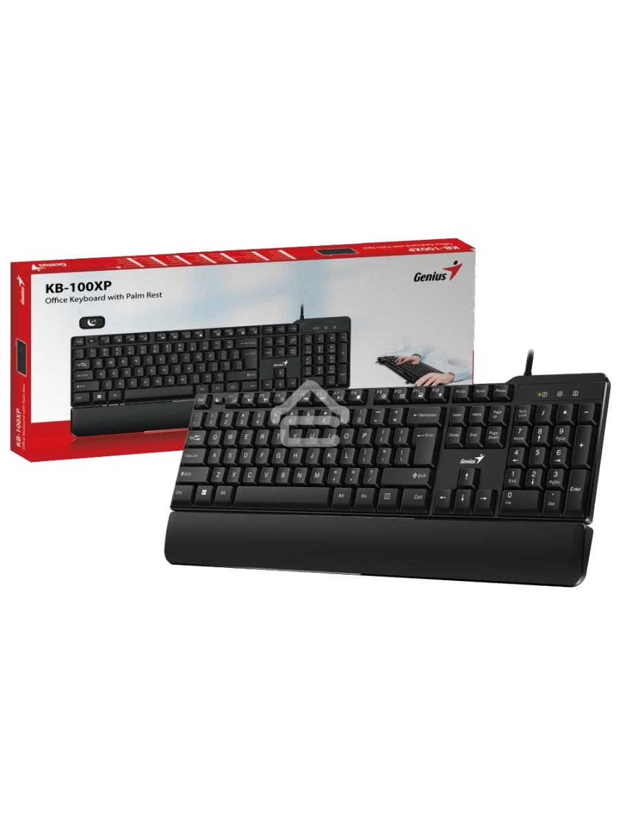 Клавиатура Genius keyboard KB-100XP проводная, USB, чёрный