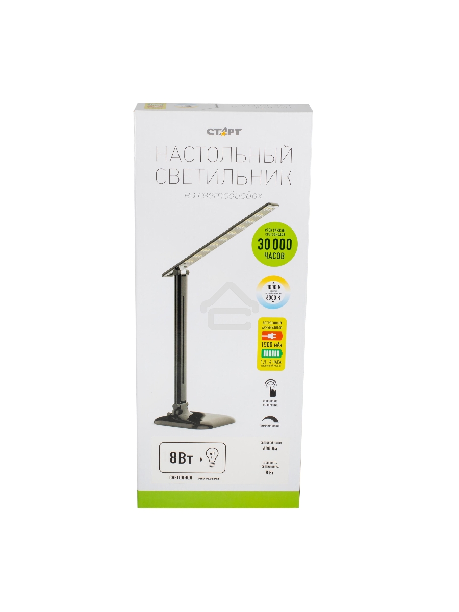 Светильник настольный со светодиодами СТАРТ (4680024811538) CT62 черный