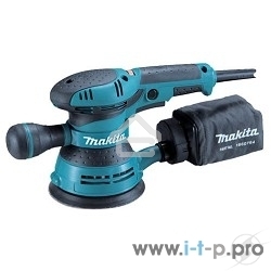 Эксцентриковая шлифовальная машина Makita BO5041 ЭШМ,300Вт,ф125мм,4000-12000об\м,ампл-2.8мм,1.4кг,кор,п\сборник,доп.рукоятка