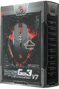 Мышь проводная A4Tech Bloody V7 черный, 3200 dpi, USB Type-A, кнопки - 8