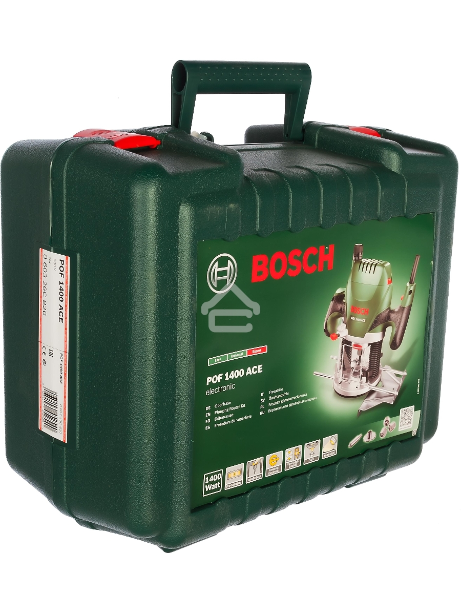 Фрезеры Bosch POF 1400 ACE 060326C820 Фрезерная машина { 1400 Вт, 11000–28000 об/мин, 55мм, 3.5 кг }