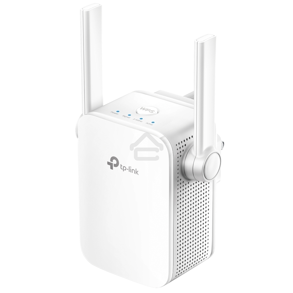 Усилитель TP-Link Wi-Fi AC750 Wi-Fi Range Extender, Wall Plugged,433Mbps at 5GHz + 300Mbps at 2.4GHz, 802.11ac/a/b/g/n, 1 10/100M LAN, WPS button, 2 fixed antennas поставляется без кабеля RJ-45