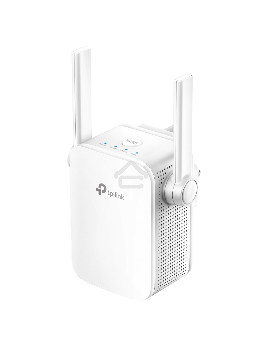 Усилитель TP-Link Wi-Fi AC750 Wi-Fi Range Extender, Wall Plugged,433Mbps at 5GHz + 300Mbps at 2.4GHz, 802.11ac/a/b/g/n, 1 10/100M LAN, WPS button, 2 fixed antennas поставляется без кабеля RJ-45