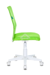 Кресло детское Бюрократ KD-9/WH/TW-18 TW-03А TW-18 салатовый, сетка/ткань (пластик белый)