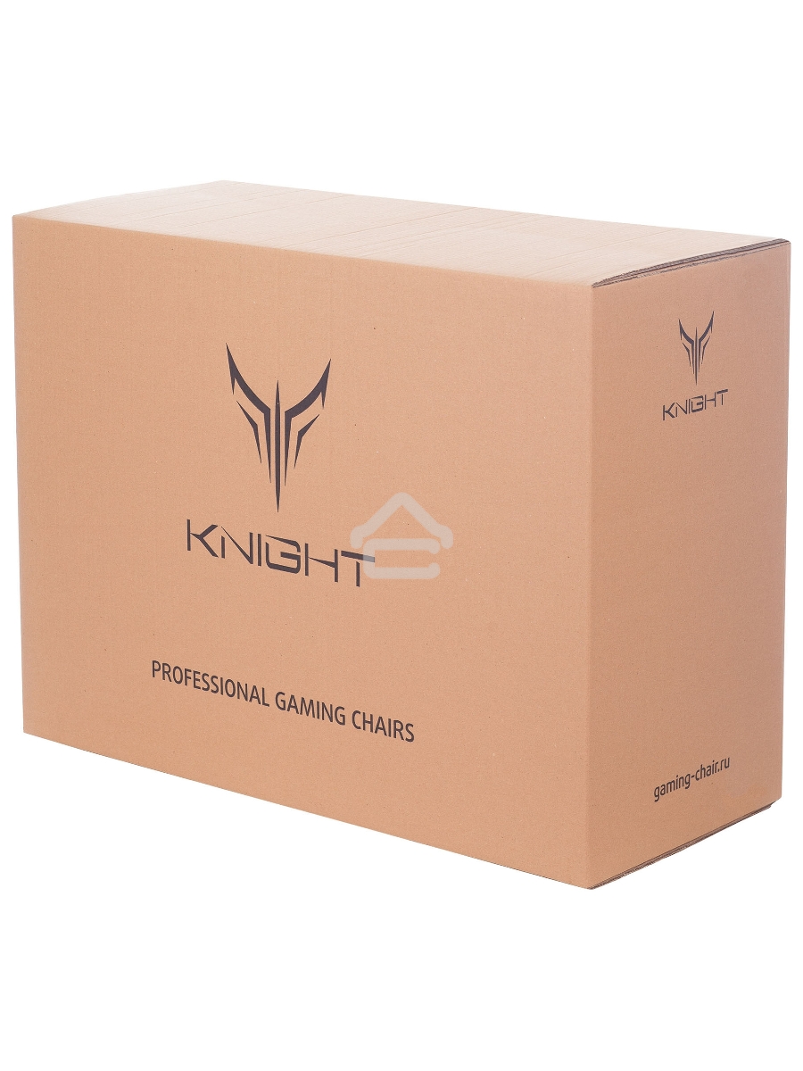 Кресло игровое Knight ARMOR черный, ромбик, эко.кожа, с подголовником, крестовина металл