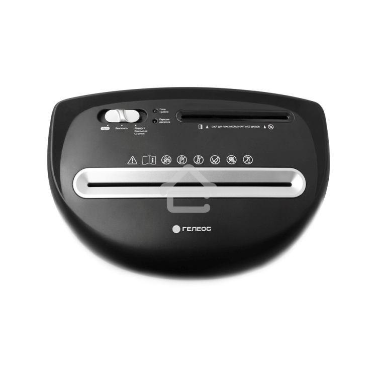 Шредер ГЕЛЕОС Уничтожитель документов УП23-4 DIN P-4 (4 ур-нь секр.), фрагмент 3,9х35мм, 14-16 лист (70г/м2), CD/пл.карты/скрепки/скобы, 23 л.