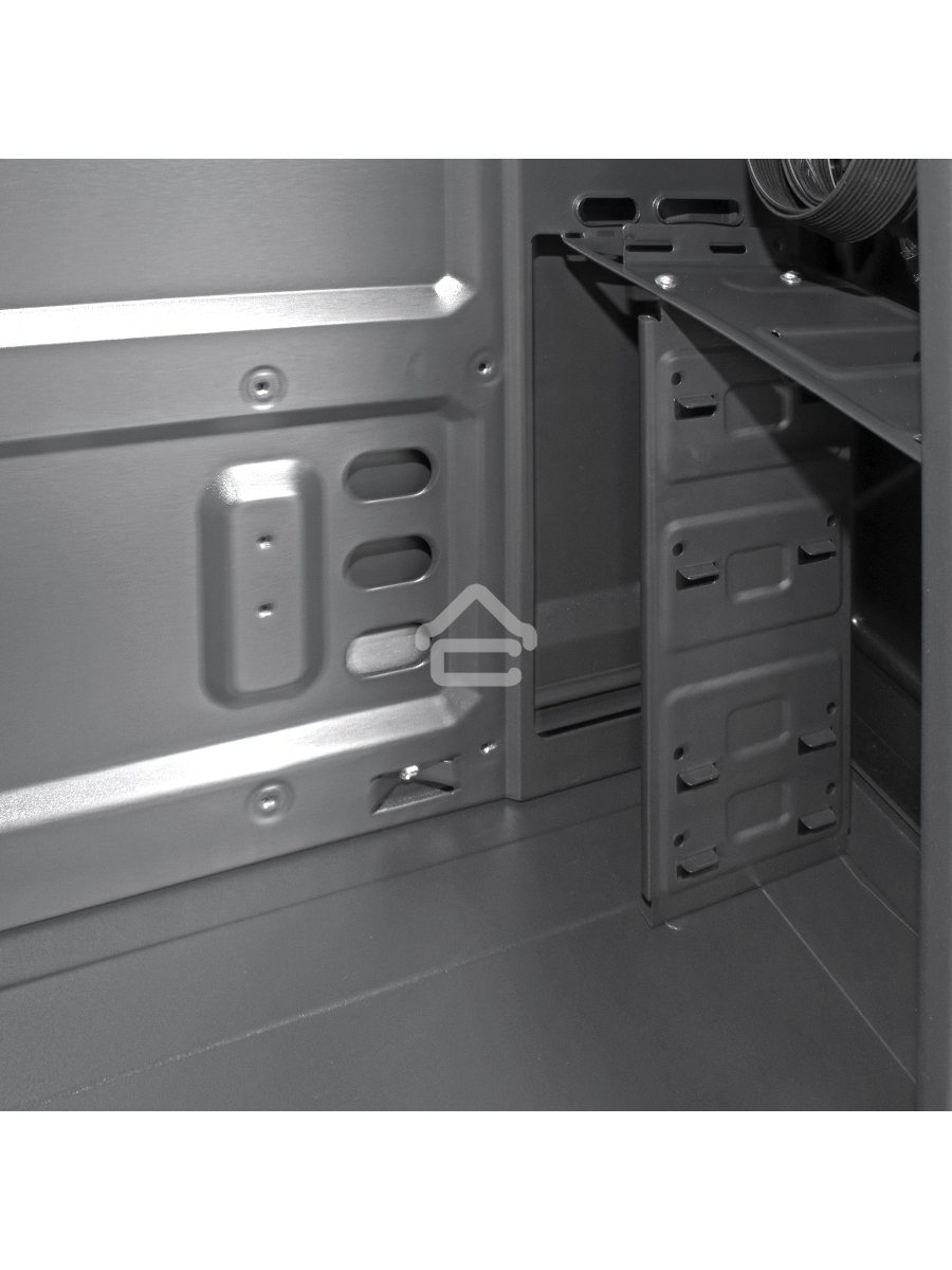 Компьютерный корпус Miditower ExeGate XP-401 Black, ATX, <XP500, Black,120mm>, 2*USB, Audio