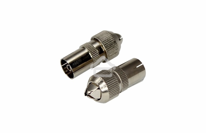 Разъем гнездо TV без пайки Металл 