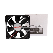 Вентилятор для корпуса Rexant RХ 12025MS 12 VDC черный, 120 мм, 2200 об/мин, 35 дБ, 2 pin