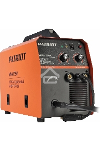 Полуавтомат сварочный инверторный PATRIOT WMA 175M MIG/MAG/MMA, полуавтоматическая сварка в среде газа (MIG/MAG) стальной и флюсовой проволокой 0.6/0.8 мм, сварка электродом (MMA) до 4мм, сварочный ток в режиме MIG: 40-170А; сварочный ток в режиме MMA: 40