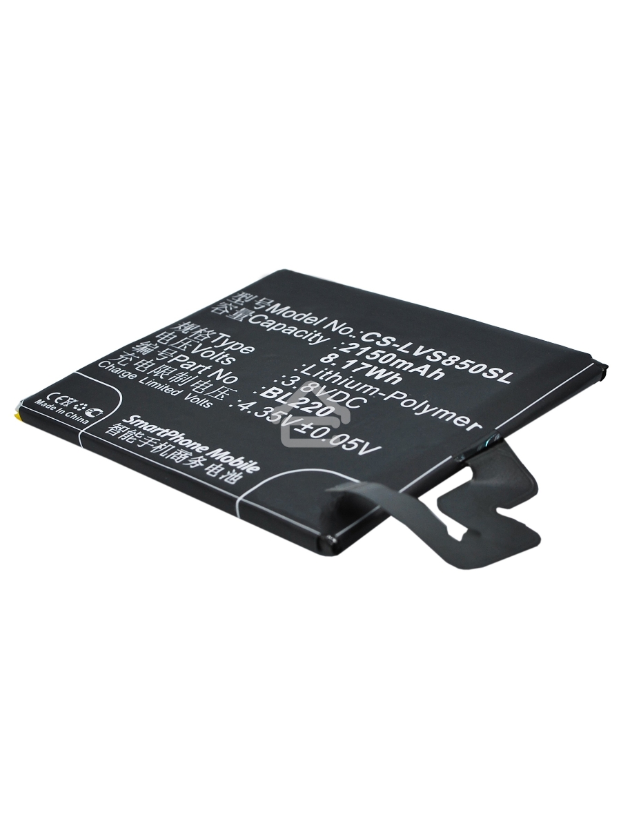 Аккумулятор CameronSinoCS-LVS850SL BL220 для Lenovo S850 3.8V / 2150mAh / 8.17Wh