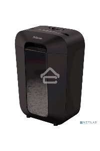 Шредер Fellowes PowerShred LX70 черный (секр.P-4)/перекрестный/11лист./18лтр./скрепки/скобы/пл.карты