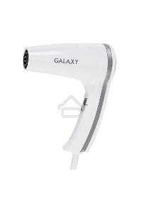 Фен для волос с настенным креплением Galaxy Line GL 4350, белый, 1400 Вт, 2 скорости потока воздуха, функция «холодный воздух», защитная сетка, настенное крепление