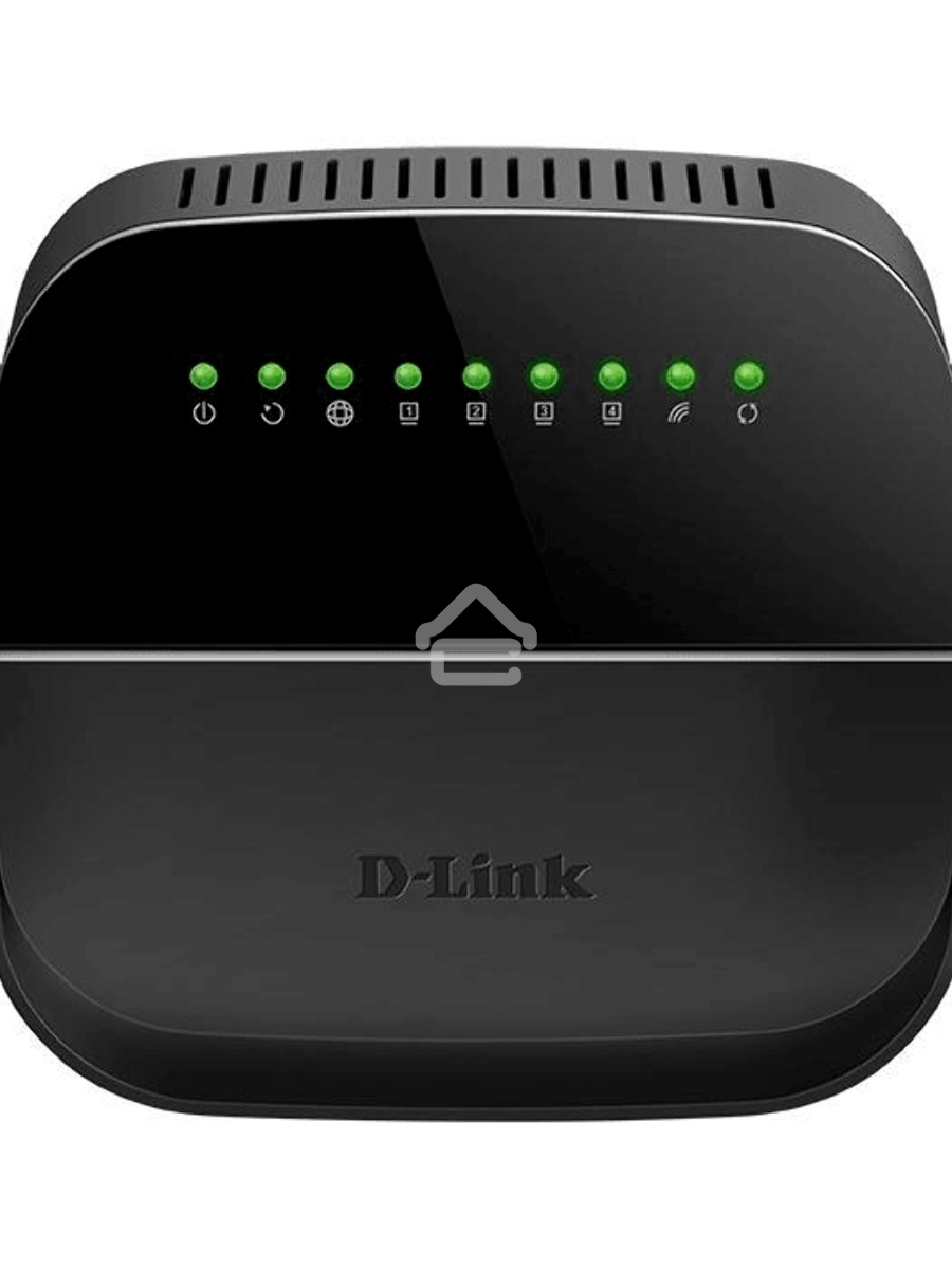 Роутер беспроводной D-Link DSL-2640U/R1A ADSL2+ черный ANNEX B
