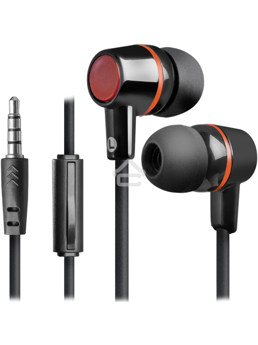 Наушники Defender Pulse 428 черный вставки