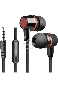 Наушники Defender Pulse 428 черный  вставки