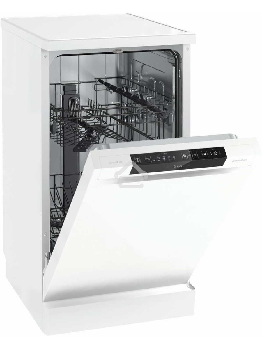 Посудомоечная машина, Gorenje GS531E10W, белая с черным, 44.8 см, 9 компл., 47 дБ, класс A++