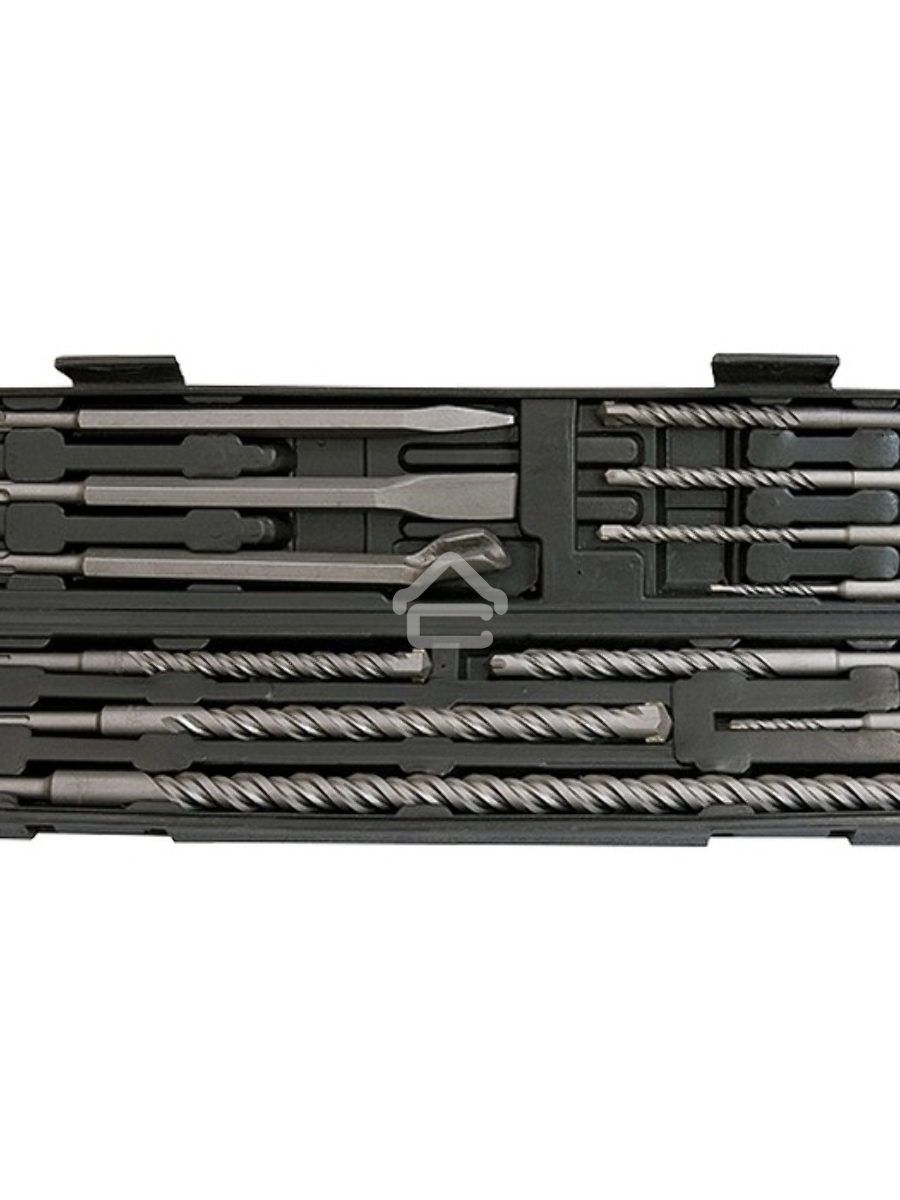 Набор буров MATRIX по бетону, 5-6x110, 8-10-12x160, 14-16x210, 18x300, 20x450 мм, зубила, SDS PLUS 71097
