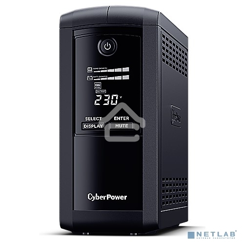 Источник бесперебойного питания UPS CyberPower VP1000EILCD Line-Interactive 1000VA/550W USB/RS-232/RJ11/45 (6 IEC С13)