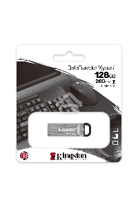 Флеш диск Kingston 128Gb DataTraveler KYSON <DTKN/128GB>, (USB 3.2, 200 МБ/с при чтении, 60 МБ/с при записи)