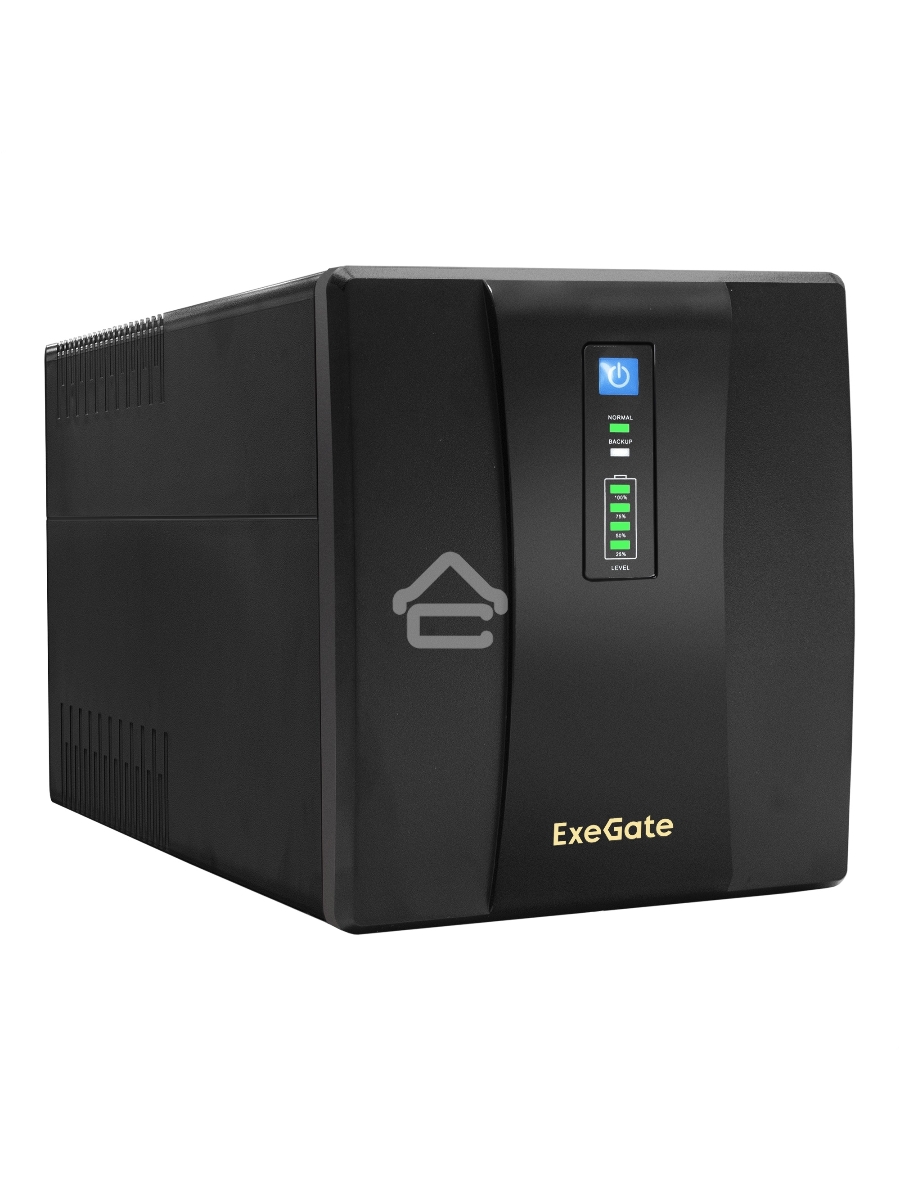 Источник бесперебойного питания ExeGate EP212521RUS Power Back UNB-1500<1500VA, Black, 4 евророзетки>