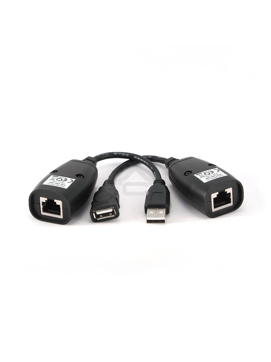 Кабель Gembird UAE-30M USB 2.0 кабель удлинительный AM/AF/RJ45Fx2 по витой паре