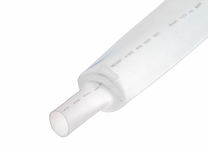 Термоусаживаемая трубка Rexant 30,0/15,0 мм, белая, упаковка 10 шт. по 1 м